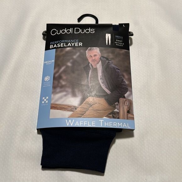 Thermal Baselayer Pants Mens Large Navy Cuddl Duds - Picture 1 of 2